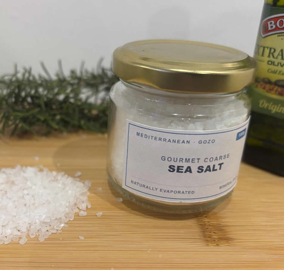 Coarse Crystal Sea Salt 100g Glass Jar