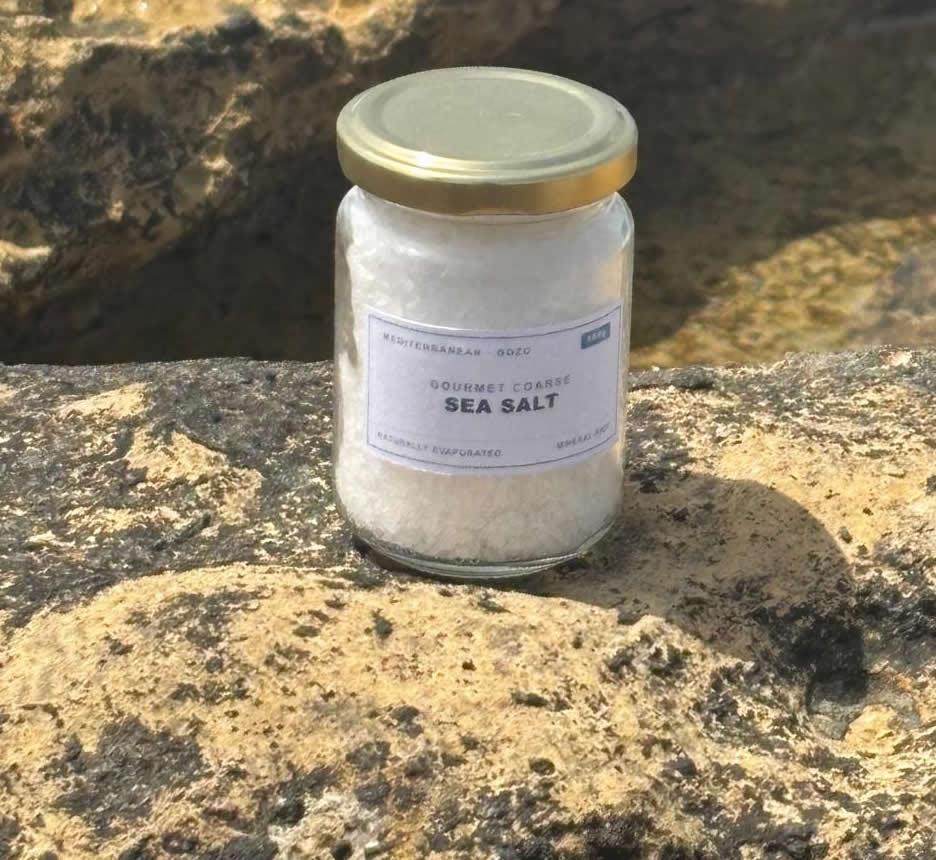 Coarse Crystal Sea Salt 150g Glass Jar