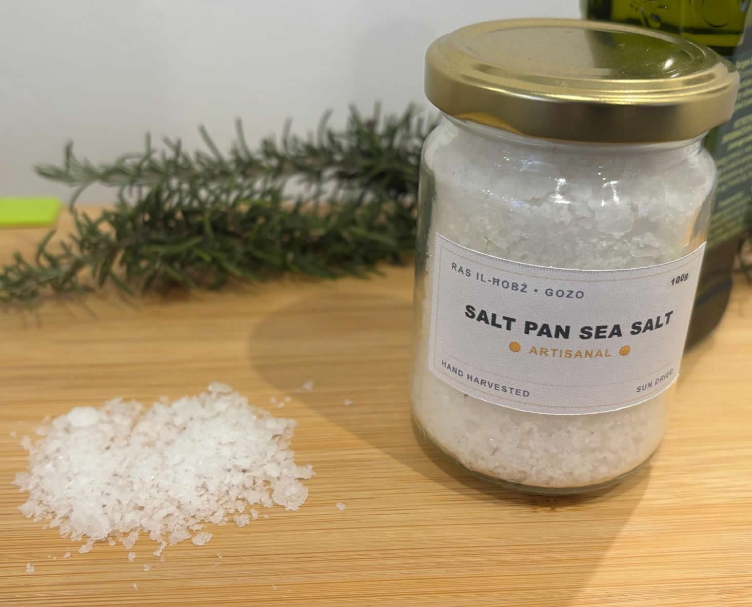 Ras il-Ħobż Sea Salt Flakes 100g Glass Jar